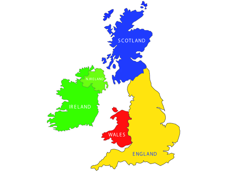Uk что за страна. Великобритания Англия Шотландия Уэльс и Северная Ирландия. Великобритания Шотландия Уэльс. Части Великобритании на карте. Карта Великобритании Англия Шотландия Северная Ирландия Уэльс.
